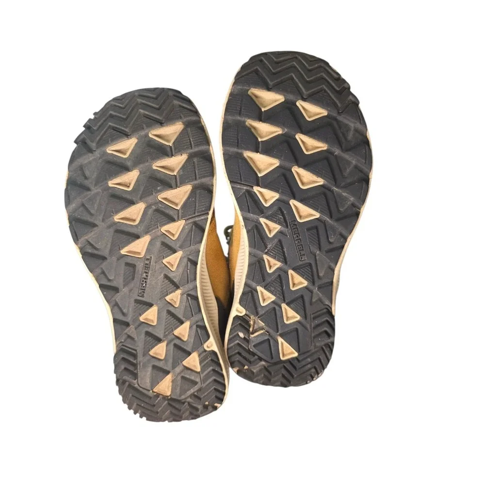 Merrell Ontario 85 Waterproof Mid Hiking Boots Boys US 13 Tan Black EU 31